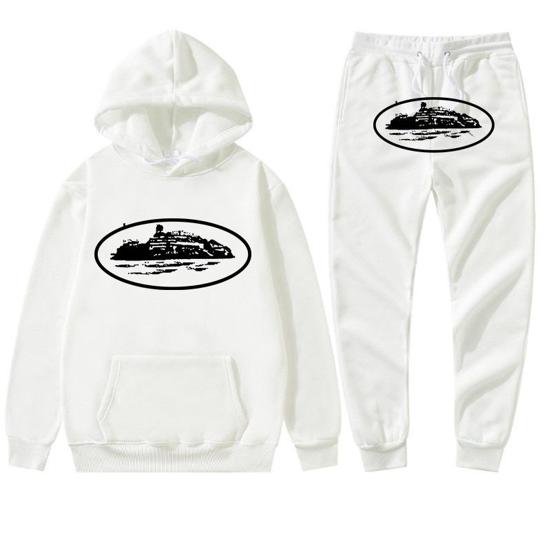 Grensoverschrijdend Corteiz trendy merk hoodie trainingspak sport trui heren en dames tweedelig trui + joggingbroek kleding street shirt