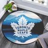 Toronto Maple Leafs,Round Area Rug,Carpet Rug for Living Room Bedroom Sofa Playroom Decor,Non-slip Floor Mat