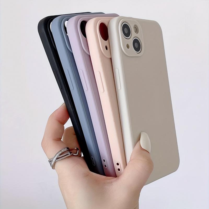 Five Piece Set Colorful Jelly Phone Case For For Iphone 17 16 1 14 13 12 Pro Max 11 TPU Sandblasting Skin Sensation Cover