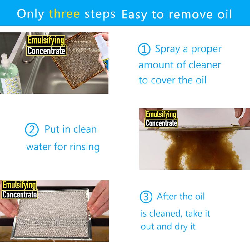 Cucina Magica Sgrassatore Pulitore Spray Panno Macchie d'Olio Rimuove Grasso Sporcizia Agente Casa Piano Cottura a Gas Forno Superficie di Pulizia