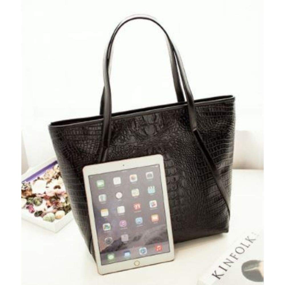 Homarina Commuter A4 Size Tote Large A4 Lightweight Leather Shoulder Perfect for Job Hunting Bag, Bag, Women's, Black, Capacity, Size, Bag, Zippered,