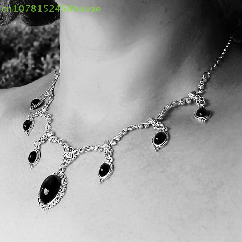 1 Pc Vampire Cameo Choker, Victoria, Retro, Butterfly, Blood Drop, Pagan, Witchcraft, Alternative, Necklace For Women