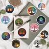 50 Cartoon Tree of Life Doodle Stickers Guitar Notebook Suitcase DIY Waterproof Stickers