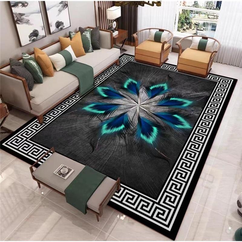 Traditional Chinese Style Area Rug Door Mat For Living Room Study Bedroom Tea Room Sofa Cushion Home Use