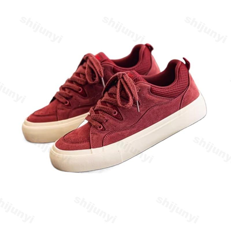 Herren Plateau Sneaker 2025 Mode Bequem Rutschfest Schnürschuhe Outdoor Skateboard Freizeitschuhe Flats Hochwertige Sneaker