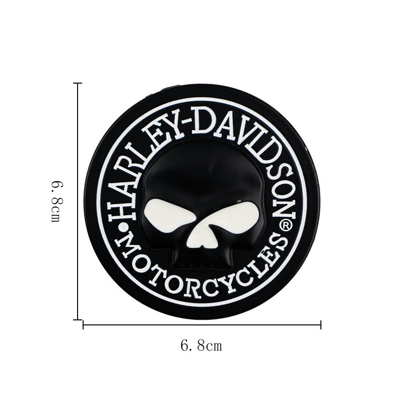 3D Metal modified Harley skull shaped car motorcycle personalized badge sticker badge sticker motorcycle motorcycle