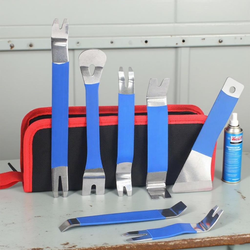 Trim Removal Tool Auto Clip Fastener Remover Pry Tool Set 1 Set Automotive Installer Pry For Window Door Detailing Interior