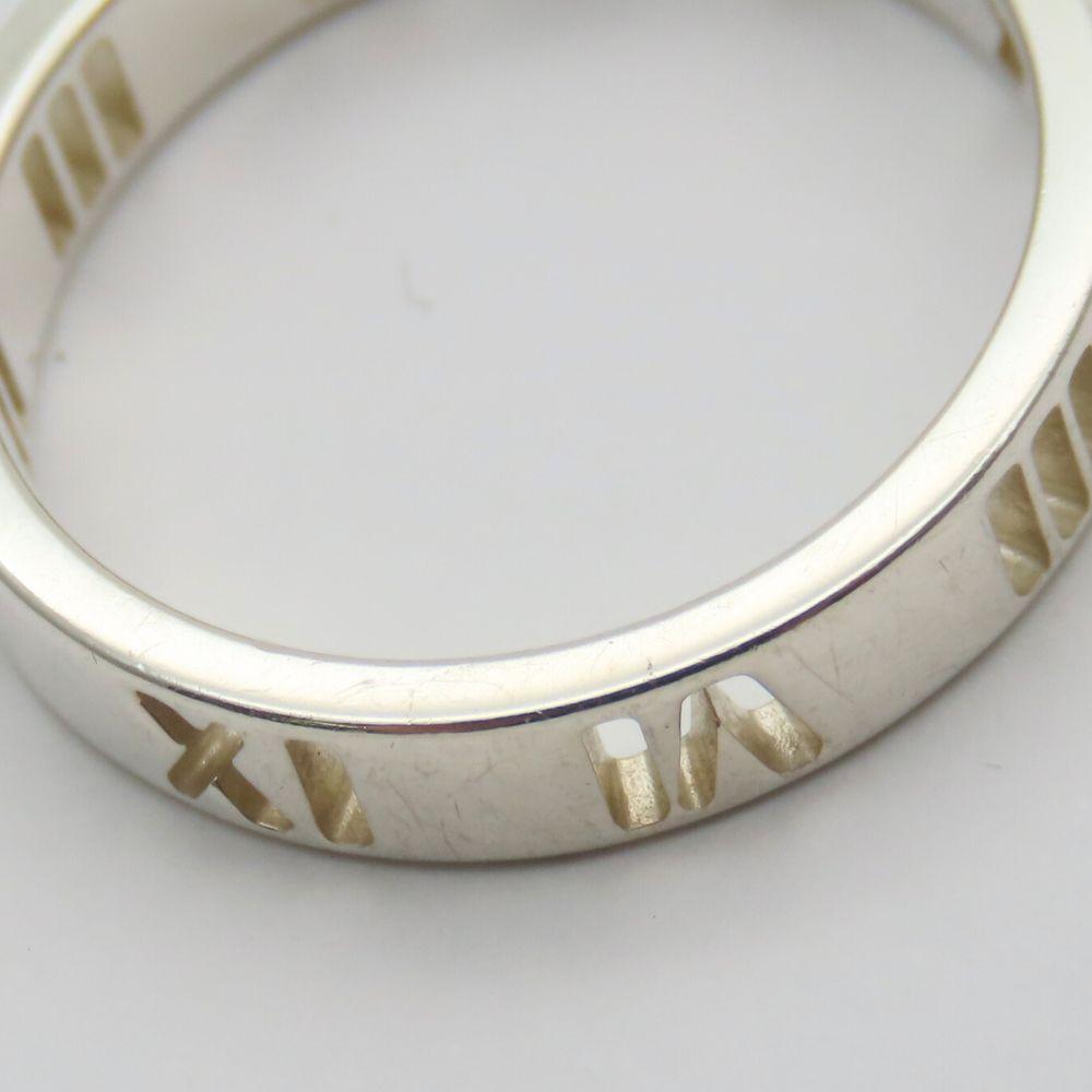 Used TIFFANY&Co. Ring Atlas open Narrow EU#48.5 Silver925 1.97g Silver Accessories