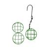Metal Suet Ball Bird Feeders Set with Hanging Chain Squirrels Proof Bird Feeders for Outdoor Garden Hummingbird Feeders