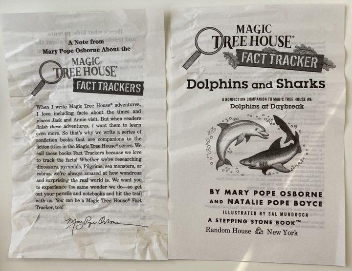 [USED] Cut Magic Tree House Fact Tracker