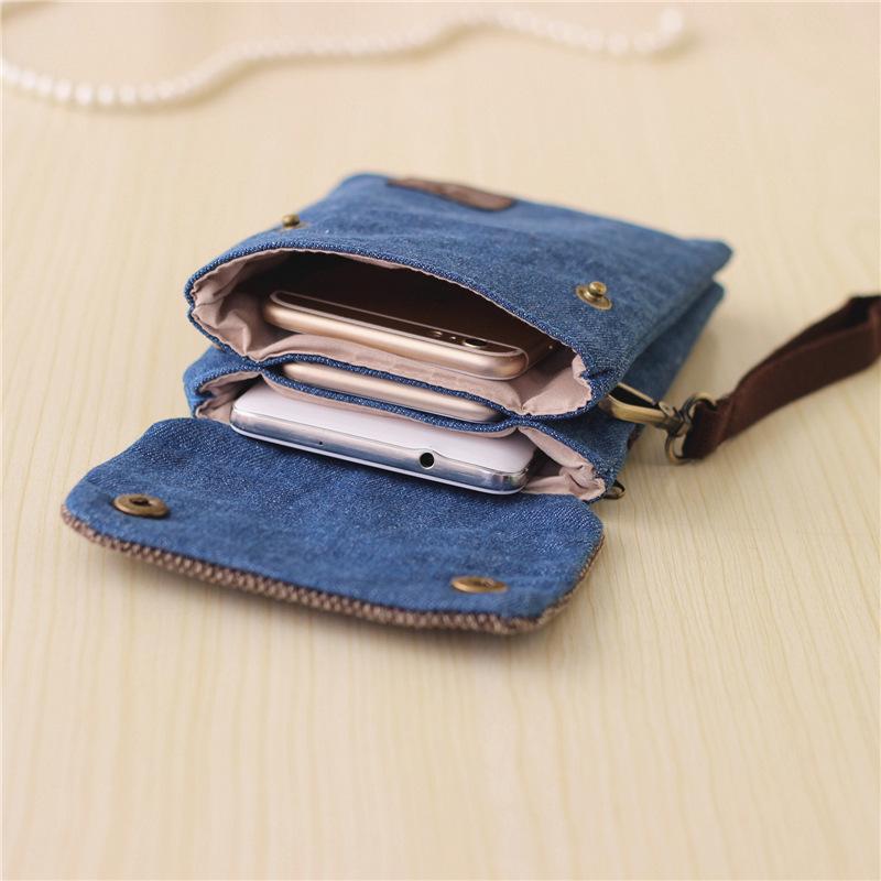 Denim Women Mini Shoulder Bag Messenger Bags Clutch Purse Female Crossbody Bags Phone Bags