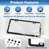 Black and White New ultra-thin License Plate Frame Cover Holder Accessories Crystal and Stainless Steel
