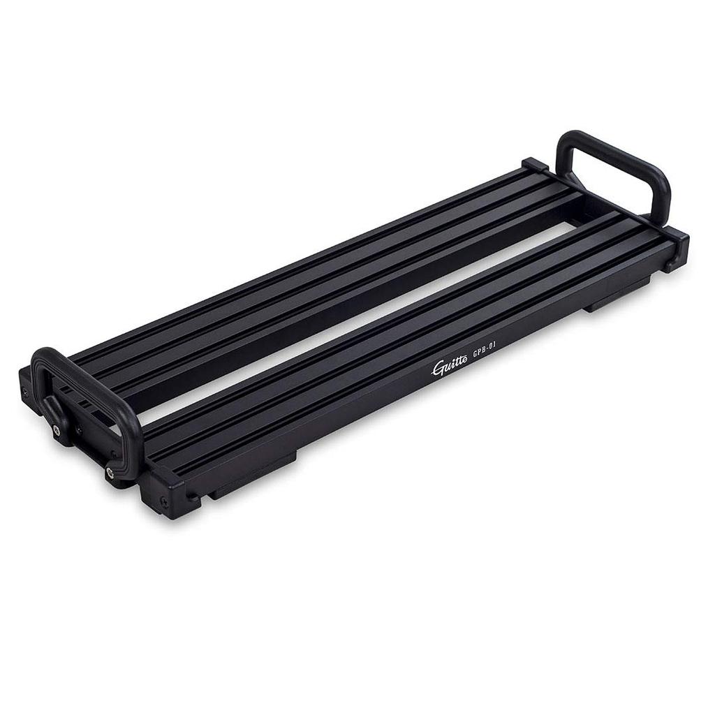 Guitto Guitar Effector Pedal Board Clamp Block Stały efekt Stop aluminium z ultralekką torbą transportową Czarny (Mały)