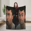 Warm BlanketBoy Girl Decorative Charlie Kirk Throw Blanket  Flannel Bedspread For Couch Chair Novelty Sofa Bed Cover
