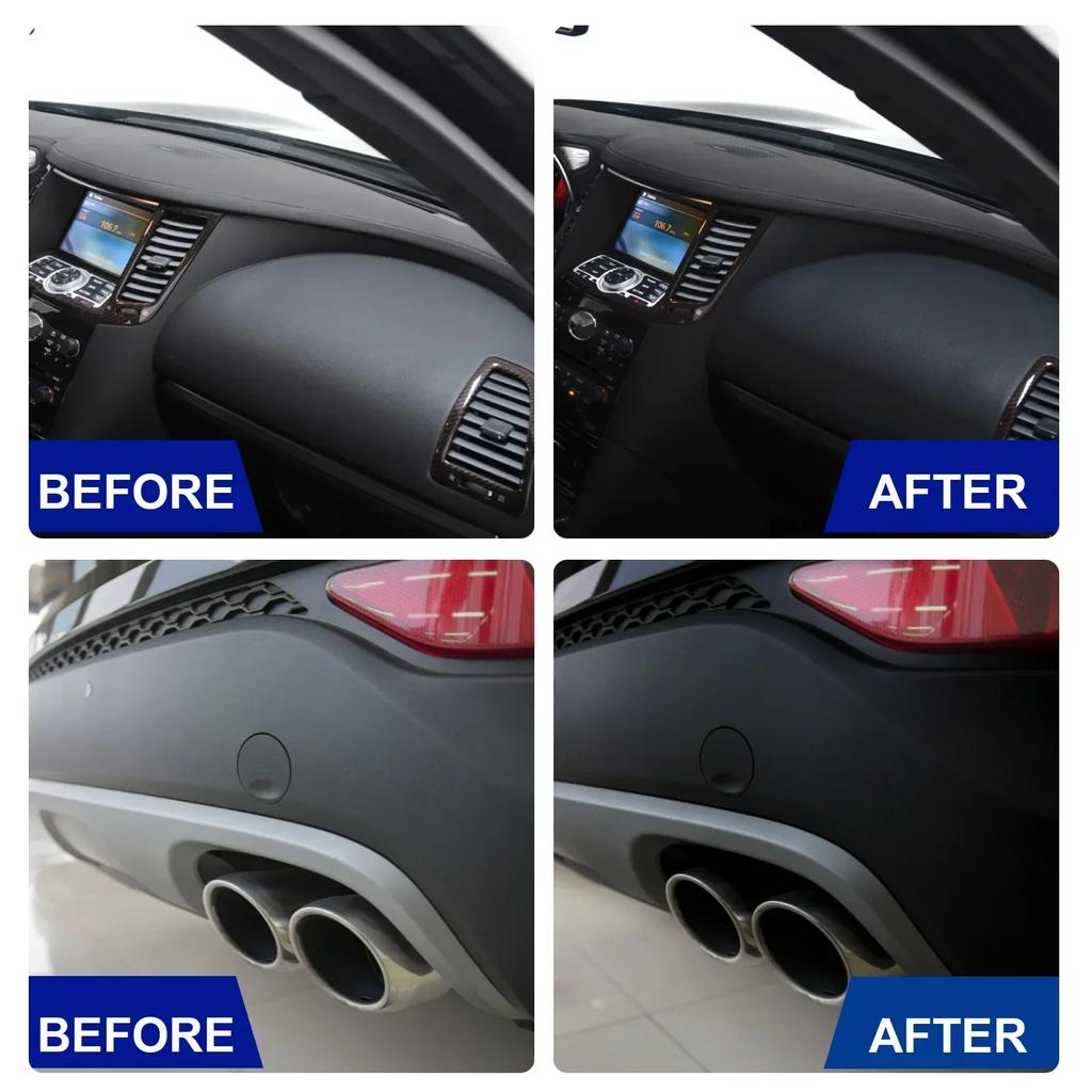 Revitalize and Protect Car Plastics Long-Lasting Hydrophobic Coating for Oxidation and Fade Repair Enhances Trim Appearance New