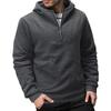 Men's Solid Color Half-Zip Sweatshirt Hoodie Men's Sports Large Size Casual Sweatshirt