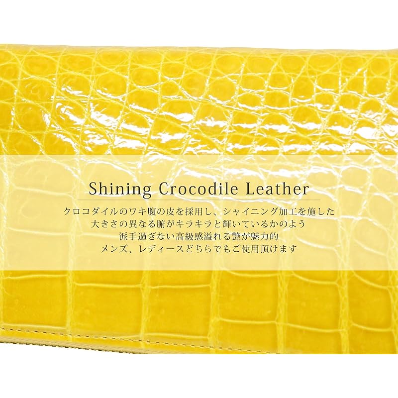 [Berkut] yellow crocodile long wallet men's ladies genuine crocodile long wallet enamel shining genuine leather Genuine leather leather crocodile