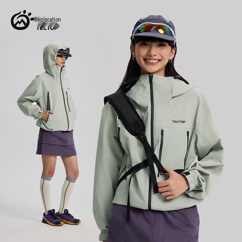 TECTOP Unisex Windproof Waterproof Hardshell Hiking Jacket 3XL