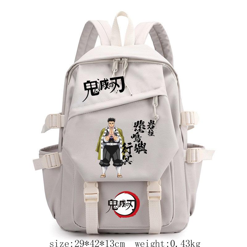 Japan Cartoon Comics Demon Slayer Instagram Backpack, Japanese Retro Style, Large Capacity Student Backpack 0016 KTB