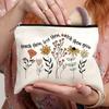 1pc Teach Them, Love Them, Watch Them Grow Print Teacher Cosmetic Bag, Women Makeup Bag Pouch Travel Toiletry Organizer, Back To School Teacher Gift