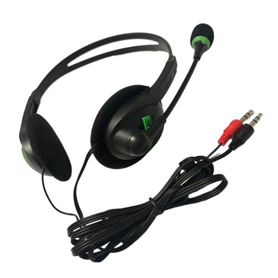Dual Socket Wired HD-compatible Microphone Superior Headset with Sound Quality Wired Headphones