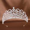 European and American Crown Princess Headwear Wedding Water Diamond Alloy Hair Accessory Full Diamond Crown Makeup Styling Updo Accessory