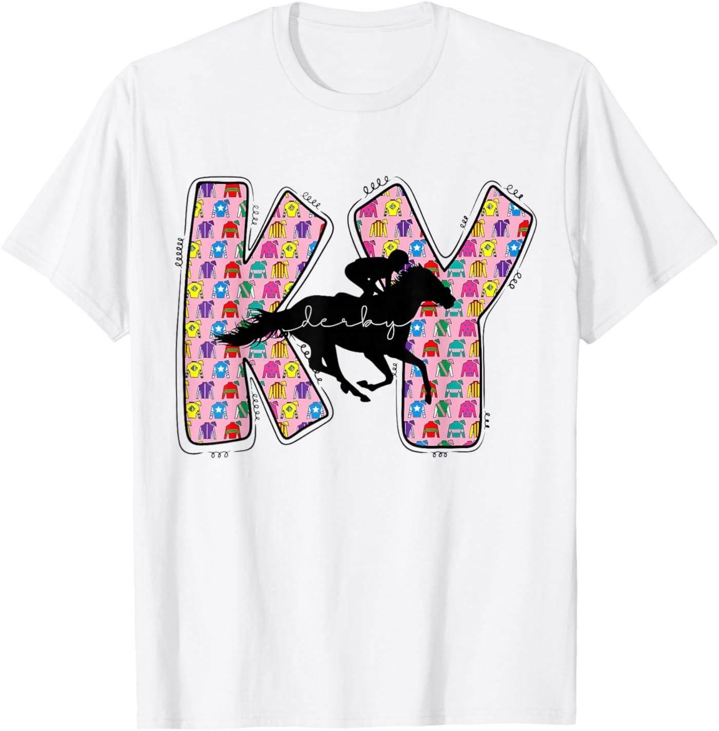 

KY Derby Day Talk Derby to Me Funny Horse Racing Lover T-Shirt 5XL різнокольоровий