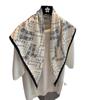 Retro light luxury flower triangle scarf women's fashion foreign style versatile decorative bag headscarf comfortable outer scarf silk scarf