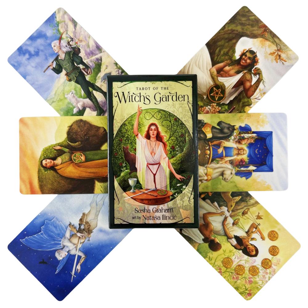 Tarot of The Witch's Garden Cards Game Divination Deck English Versions Edition Oracle Board Playing Table Game For Party