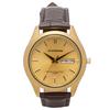 Klefer Avantino 10 ATM Water Japanese Leather Quartz Men's Watch, 37mm, Resistant, Movement, Band, Movement, Brown, AV-AM399-GDG