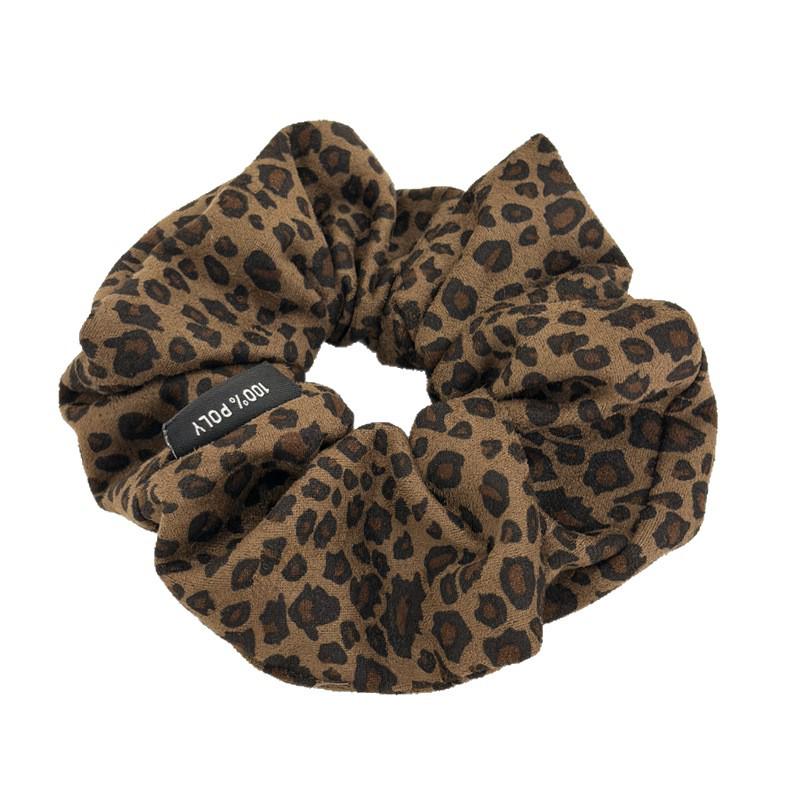 Şık Leopar Desenli Saç Tokası - Retro At Kuyruğu & Topuz Saç Bağı Saç Bandı