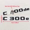 New 3D ABS Chrome Black Car Styling Logo C300e C300de Badge Rear Trunk Emblem Sticker Decals For Mercedes Benz C300e C300de W206 QL1