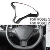 ABS Car Steering Wheel Frame Sticker for Tesla Model S Model X Inner Steering Wheel Decoration Trim Cover Accessories