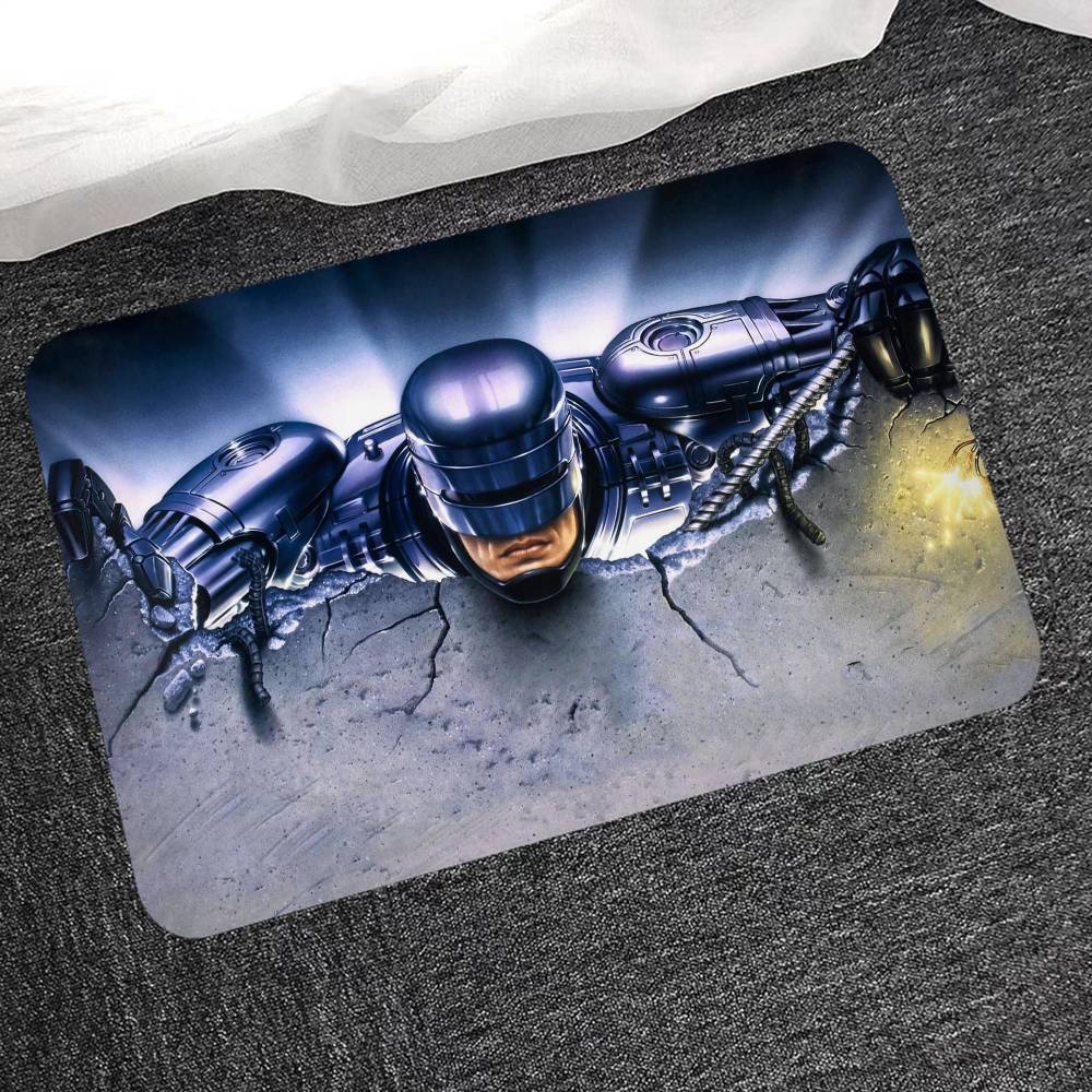 Actionfilm R-Robocop Badezimmermatte Kinderzimmer Schlafzimmer Dekoration Balkon Rutschfeste Fußmatte Wohnzimmer Willkommensteppich