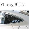 Rear Side Window Quarter Louver Cover Glossy Black For Hyundai Sonata 2020-2023