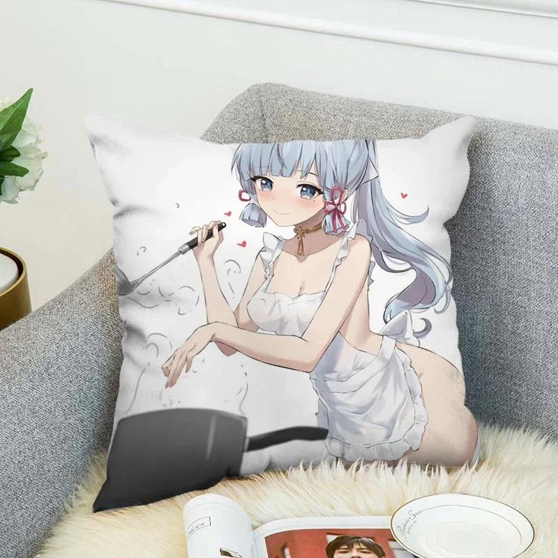 Genshin Impact Pillow Covers Decorative Cushions Cover for Sofa Pilow Cases Sleeping Pillows Pillowcase Fall Decor 45x45 Cushion