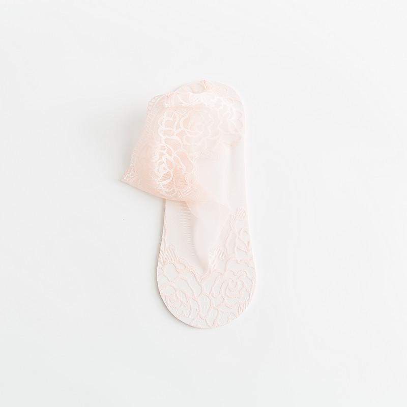 Women's Summer Lace Ankle Socks: Breathable, Floral, Cotton Bottom, Invisible, Japanese-Style, Short & Versatile.