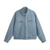 2026 Spring Autumn Men Washed Workwear Jackets Casual Streetwear Outerwear Male Solid Color Stand Collar Coats Man Vintage Coats