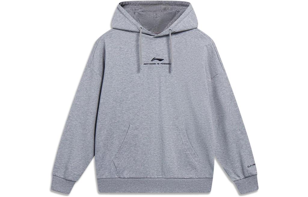 Li Ning Sports Fashion Collection Sweatshirt Unisex Heather Gray AWDT597-3