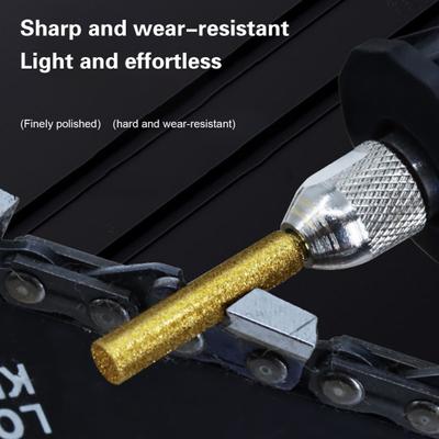 5Pcs 4/4.8/5.5mm Burr Grinding Stone Files Wear-Resistant Quick Polishing Multipurpose Round Shank Emery