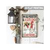 Rooster Hen Metal Wall Art Kitchen Decor