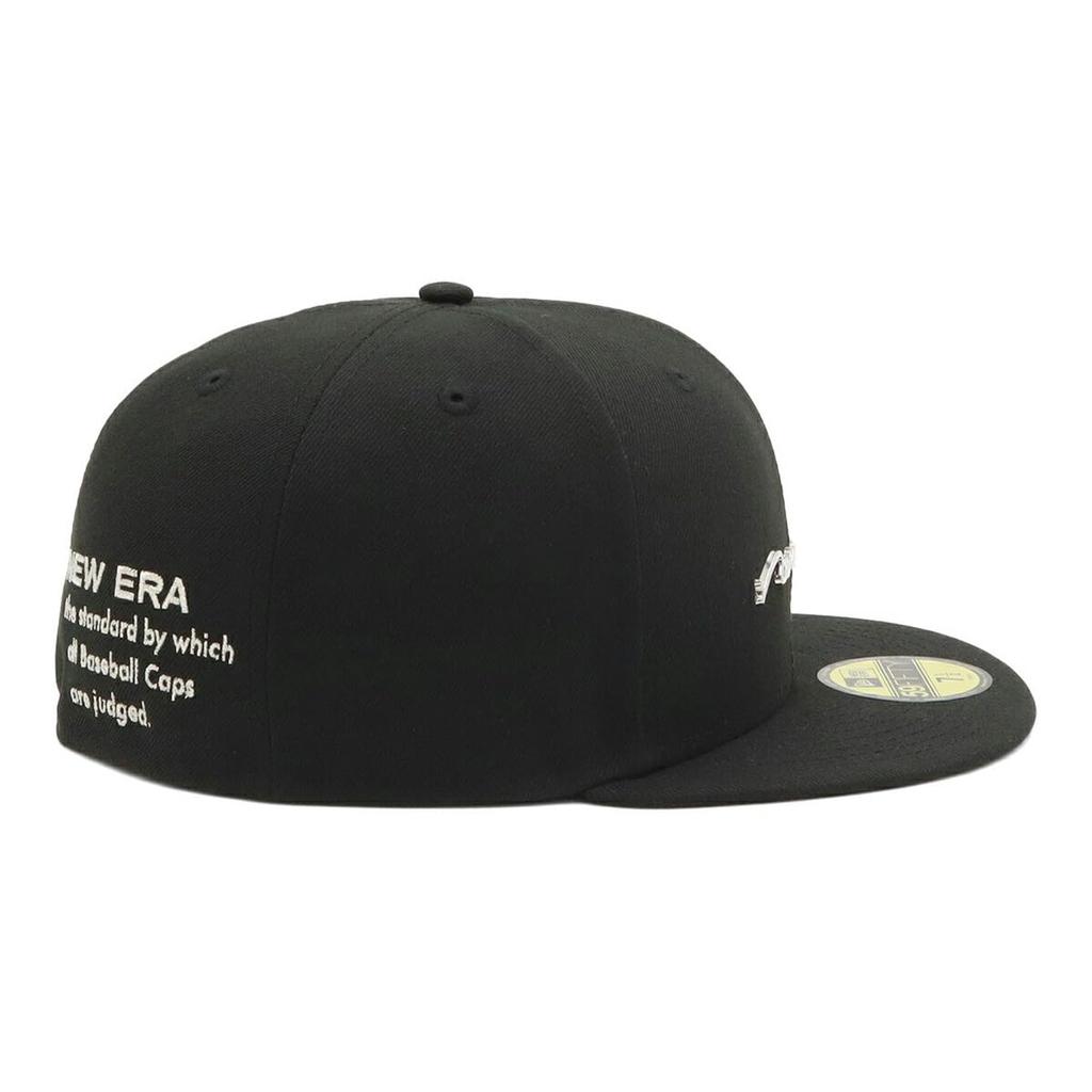 New Era 59FIFTY Cap 7 Handwritten Metal ONSPOTZ and Flat Deep BB UV Protection for Trendy Functional Small Size (14699759, NER36C8548), Black, 1/8