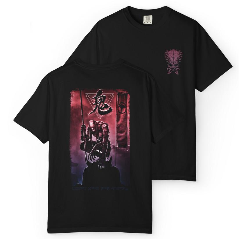 ONI HUNTER Double Sided Tee Graphic Streetwear Vintage Print T-Shirt L