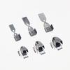 200pcs Cove Clasps Cord End Caps 4/5/6mm Width String Ribbon Leather Rope Clip Tip Fold Crimp Connectors DIY Jewelry Findings