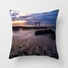 Sunset Sunset Beach Scenery Printed Pillow Cover Sofa Decoration Car Office Seat Cushion Cover Room Home Decor Pillow Cover