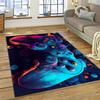 Console Gaming Carpet for Boy's Bedroom Living Room Decoration Washable Polyester Anti Slip Floor Mat Sofa Decor Big Size Rug