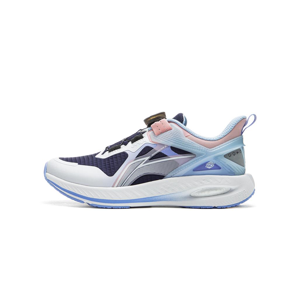 Li Ning Kids Kunpeng Fashion Versatile Rebound Support Low-Top Running Shoes Kids Running Shoes Blue White YKFU094-6