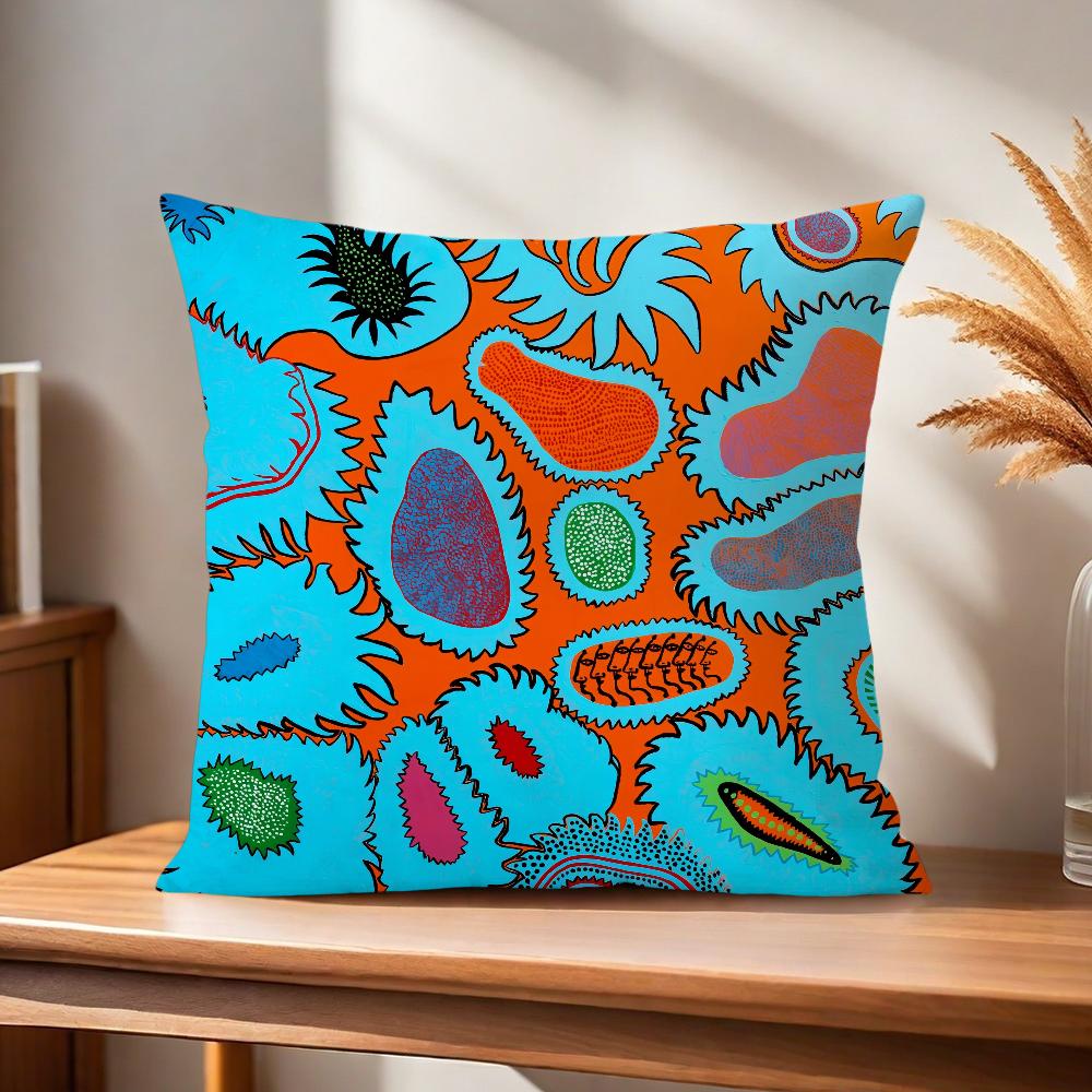 

подушка к-Кусама й-Яёи чехол Удобная мягкая Наволочка Искусство для Дивана Гостиной Домашний офис Декор и Защитные чехлы 30x30CM(12x12in)