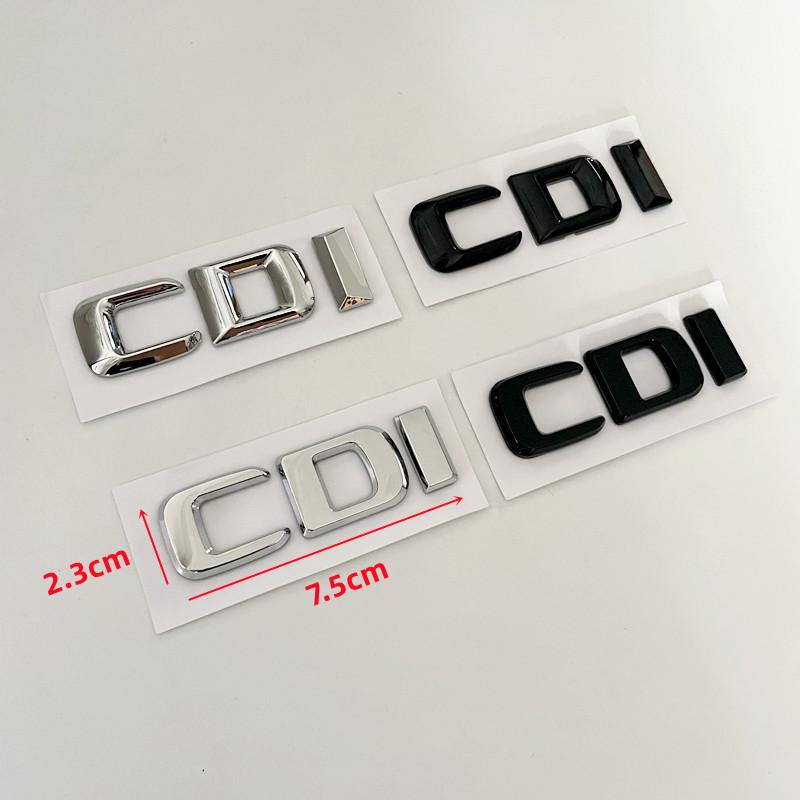 3D ABS Chrome CDI Logo Letters Car Trunk Emblem Badge For Mercedes Benz ML 320 270 C220 W204 A B GLK 220 CDI Sticker Accessories