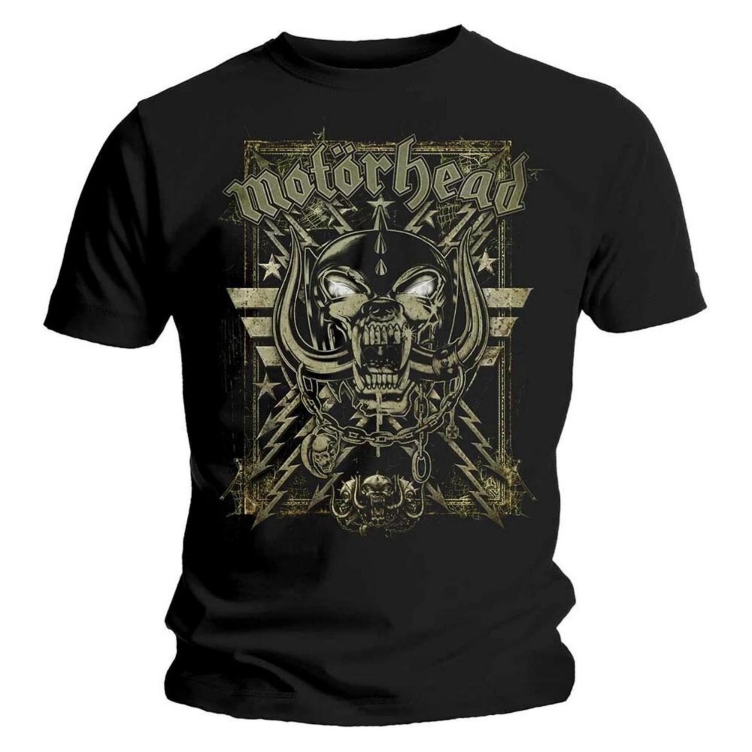 

Официальная футболка Motorhead Spider Webbed War Pig Высококачественная роскошь для мужчин и женщин Топ Y2k S чёрный